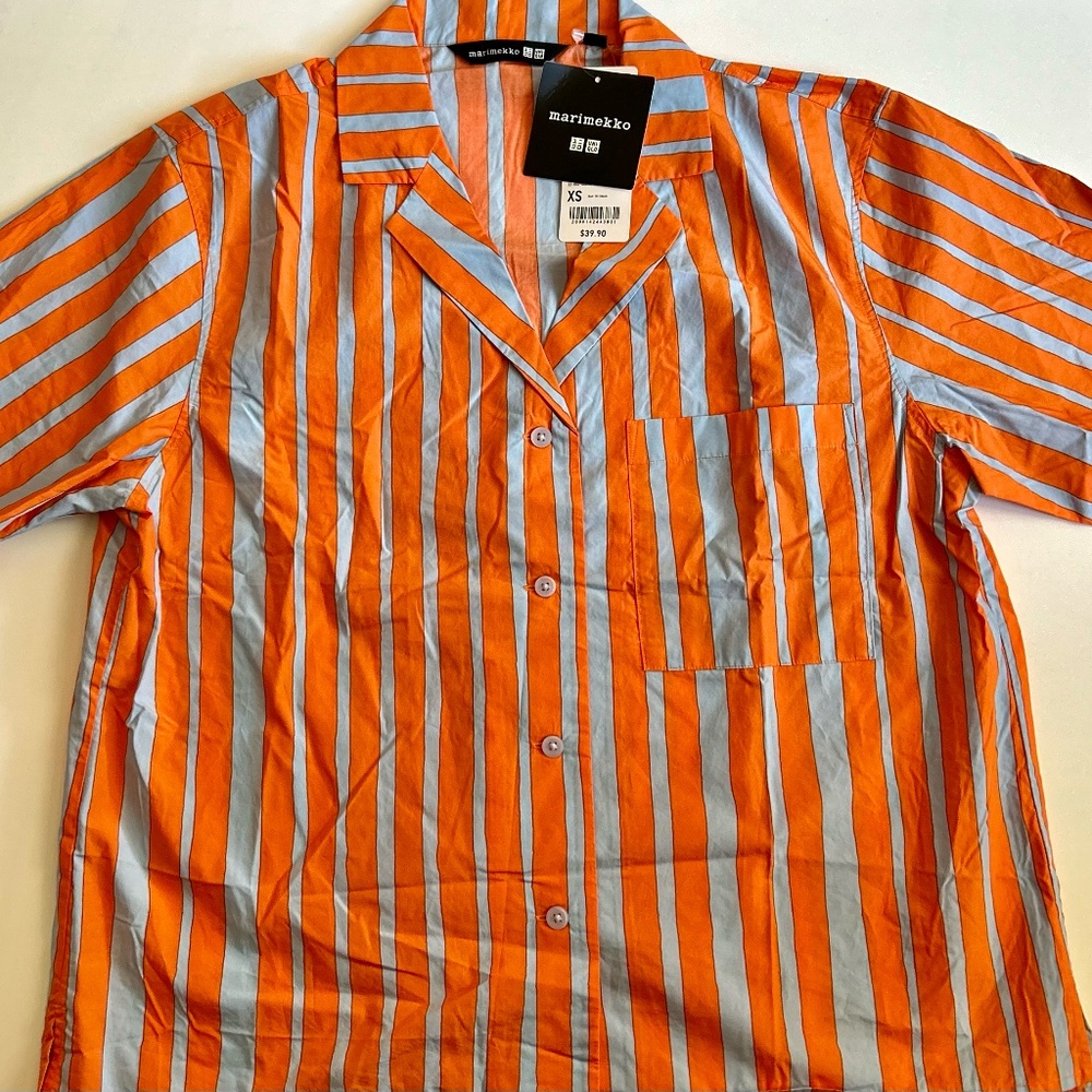 Marimekko x Uniqlo Striped Button Up Shirt